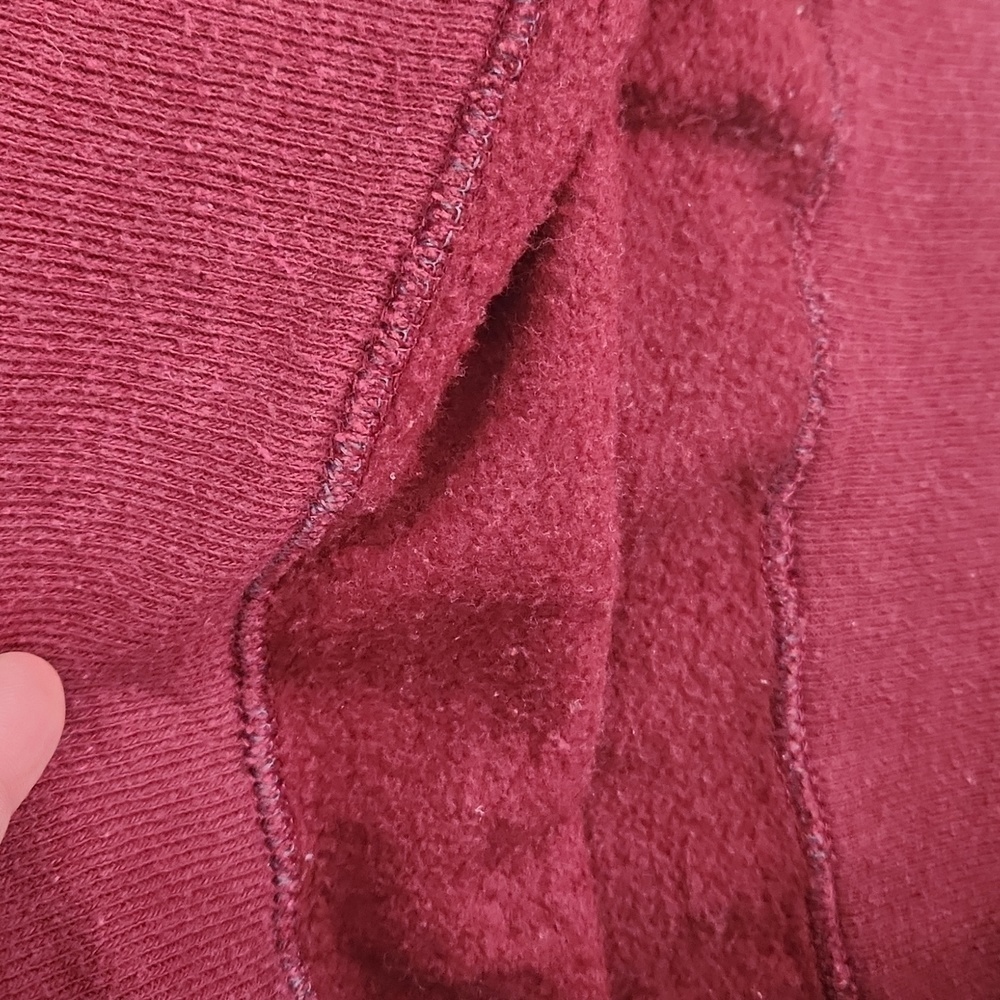 Vintage Crewneck Maroon Cotton Sweatshirt - Picture 5 of 5